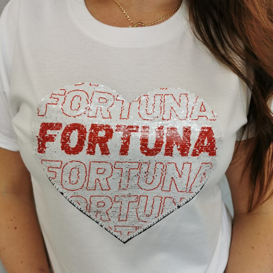 Fortuna Herz Schrift T-Shirt Unisex
